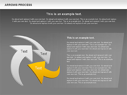 Forme frecce processo, Slide 13, 00931, Forme — PoweredTemplate.com