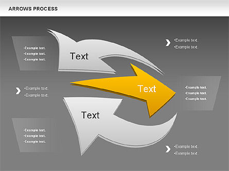 Arrows Formas del proceso, Diapositiva 15, 00931, Formas — PoweredTemplate.com