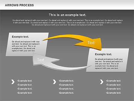 Arrows Formas del proceso, Diapositiva 16, 00931, Formas — PoweredTemplate.com