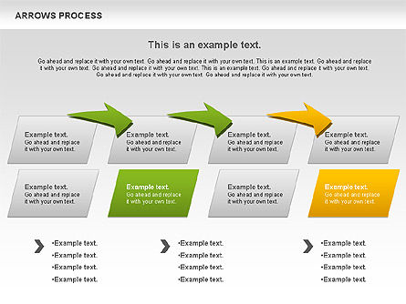 Arrows Formas del proceso, Diapositiva 2, 00931, Formas — PoweredTemplate.com