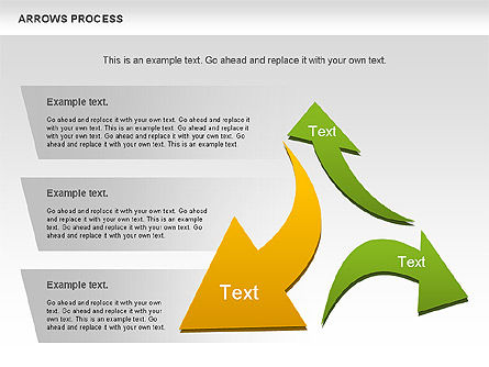 Arrows Process Shapes, Slide 3, 00931, Shapes — PoweredTemplate.com