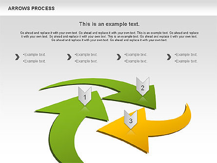 Arrows Formas del proceso, Diapositiva 5, 00931, Formas — PoweredTemplate.com
