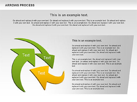 Arrows Formas del proceso, Diapositiva 6, 00931, Formas — PoweredTemplate.com