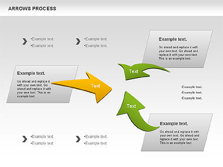 Arrows Formas del proceso, Diapositiva 8, 00931, Formas — PoweredTemplate.com