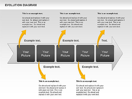 Diagram Evolusi, Slide 10, 00934, Bagan dan Diagram Pendidikan — PoweredTemplate.com