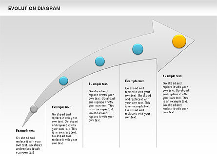 O diagrama de evolução, Deslizar 11, 00934, Gráficos e Diagramas de Educação — PoweredTemplate.com