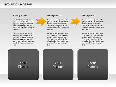 Evolution diagram, Dia 13, 00934, Educatieve Grafieken en Diagrammen — PoweredTemplate.com