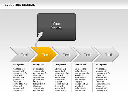 Diagramme d'évolution, Diapositive 9, 00934, Graphiques et schémas pédagogiques — PoweredTemplate.com