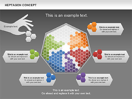Heptagon Concept, Diapositiva 16, 00936, Modelos de negocios — PoweredTemplate.com