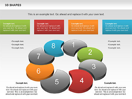 Formas 3D coloreadas gratis, Diapositiva 10, 00938, Formas — PoweredTemplate.com