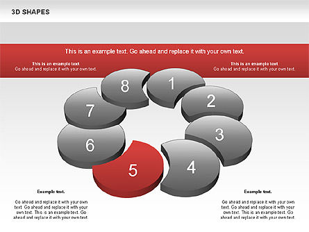 무료 컬러 3D 모양, 슬라이드 6, 00938, 모양 — PoweredTemplate.com