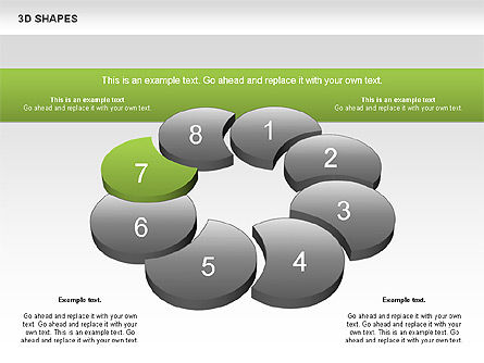 Formes 3D colorées gratuites, Diapositive 8, 00938, Formes — PoweredTemplate.com