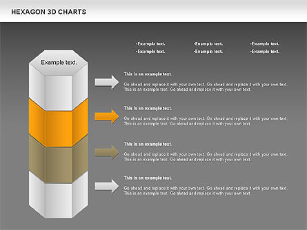 Zeshoek 3d grafiek, Dia 13, 00942, Businessmodellen — PoweredTemplate.com