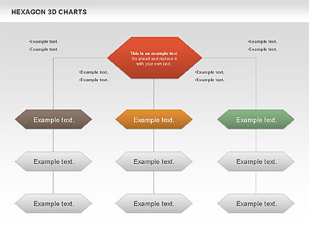 Zeshoek 3d grafiek, Dia 4, 00942, Businessmodellen — PoweredTemplate.com
