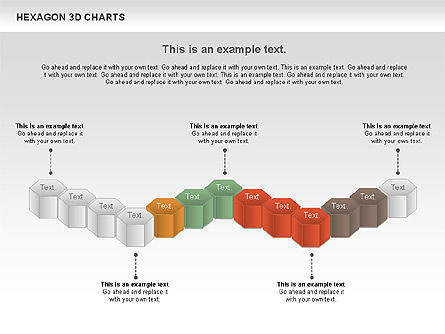 Hexagon 3D Chart, Slide 6, 00942, Business Models — PoweredTemplate.com