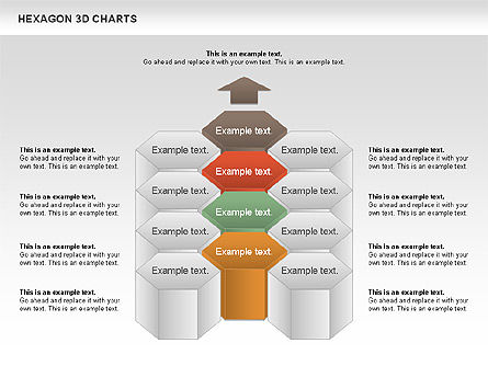 Zeshoek 3d grafiek, Dia 9, 00942, Businessmodellen — PoweredTemplate.com