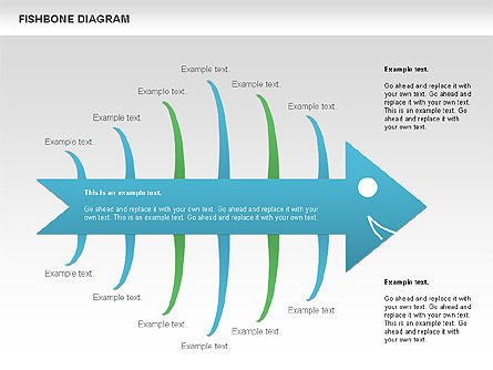 Colorful Fishbone Diagram, Slide 11, 00944, Business Models — PoweredTemplate.com