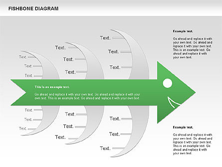 Colorful Fishbone Diagram, Slide 3, 00944, Business Models — PoweredTemplate.com