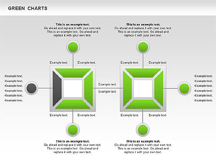 Gráfico Verde de Procesos, Diapositiva 4, 00946, Formas — PoweredTemplate.com