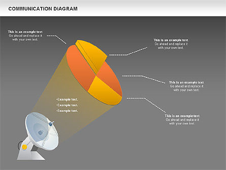 Antenna Communication Diagram , Slide 15, 00947, Business Models — PoweredTemplate.com