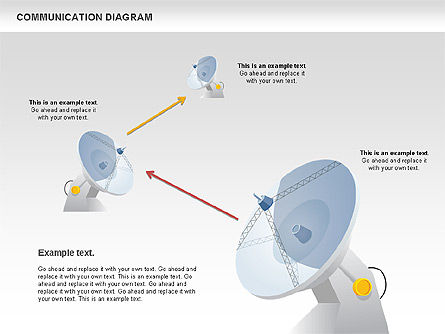Diagramme de communication de l'antenne, Diapositive 2, 00947, Modèles commerciaux — PoweredTemplate.com