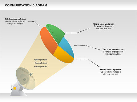 Antenna Communication Diagram , Slide 4, 00947, Business Models — PoweredTemplate.com