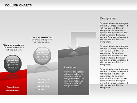 Column Chart, PowerPoint Template, 00949, Business Models — PoweredTemplate.com