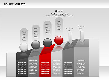Gráfico de columnas, Diapositiva 10, 00949, Modelos de negocios — PoweredTemplate.com