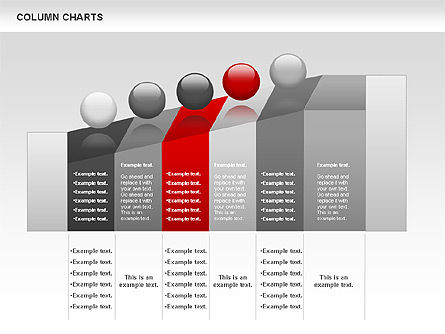 Gráfico de columnas, Diapositiva 6, 00949, Modelos de negocios — PoweredTemplate.com