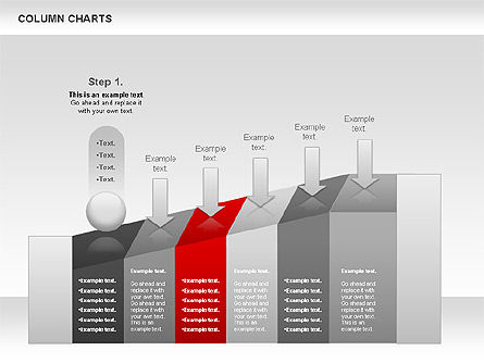 Column Chart, Slide 7, 00949, Business Models — PoweredTemplate.com