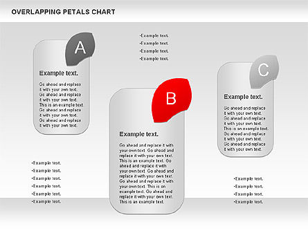 Diagramme des pétales en chevauchement, Diapositive 10, 00950, Schémas d'étapes — PoweredTemplate.com