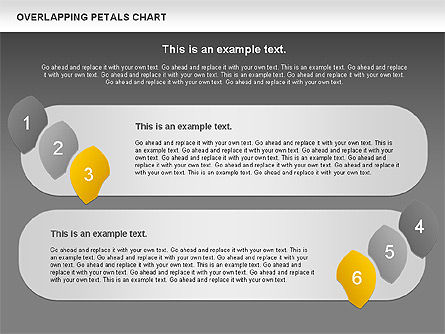 Diagrama de pétalos superpuestos, Diapositiva 14, 00950, Diagramas de la etapa — PoweredTemplate.com