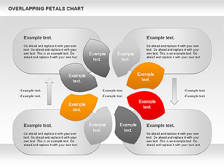 Overlapping Petals Diagram, Slide 6, 00950, Stage Diagrams — PoweredTemplate.com