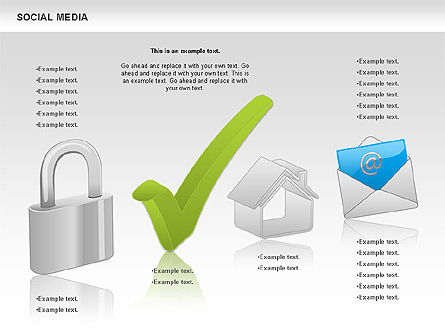 Formas de medios sociales, Diapositiva 11, 00952, Formas — PoweredTemplate.com
