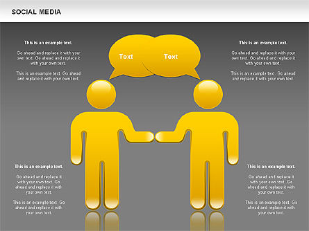 Bentuk Media Sosial, Slide 12, 00952, Bentuk — PoweredTemplate.com