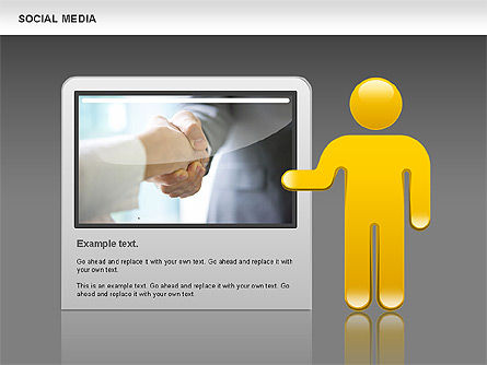 ソーシャルメディアの図形, スライド 15, 00952, 図形 — PoweredTemplate.com