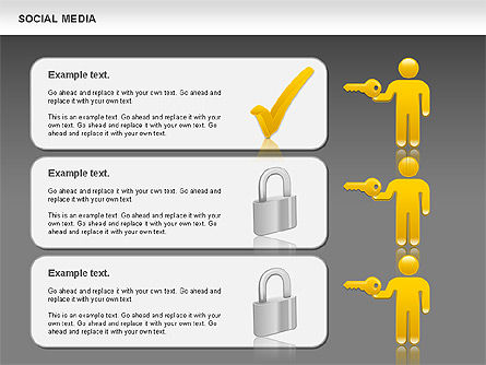 Formas de medios sociales, Diapositiva 16, 00952, Formas — PoweredTemplate.com