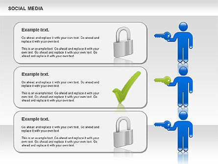 Formas de medios sociales, Diapositiva 6, 00952, Formas — PoweredTemplate.com