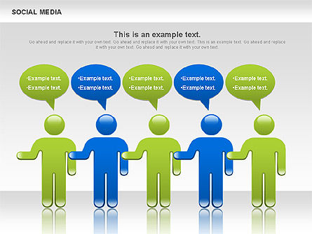 Formas de medios sociales, Diapositiva 9, 00952, Formas — PoweredTemplate.com
