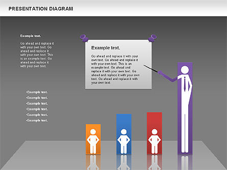 Diagrama del proceso de presentación, Diapositiva 14, 00953, Modelos de negocios — PoweredTemplate.com