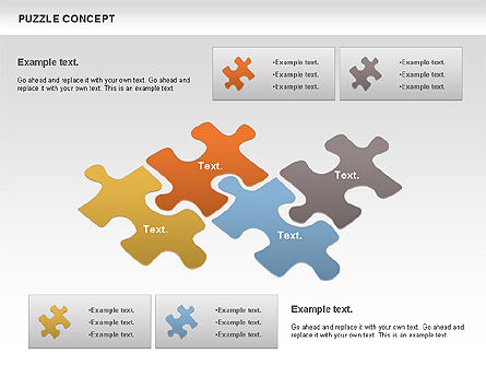Puzzle Chart, Diapositiva 6, 00954, Diagramas de puzzle — PoweredTemplate.com