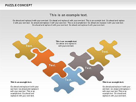Puzzle Chart, Diapositiva 9, 00954, Diagramas de puzzle — PoweredTemplate.com