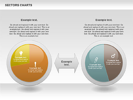 Gráfico de setores, Deslizar 5, 00955, Gráficos circulares — PoweredTemplate.com