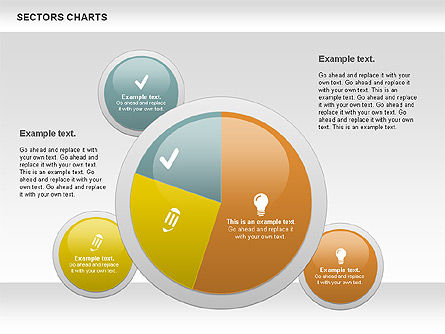 Sectors Chart, Slide 6, 00955, Pie Charts — PoweredTemplate.com
