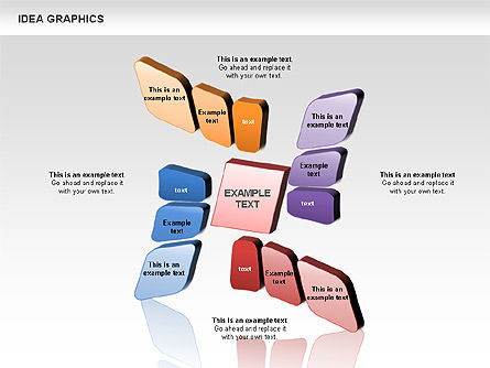 Idea Gráficos Concepto, Diapositiva 10, 00959, Formas — PoweredTemplate.com