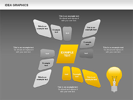 Idea Gráficos Concepto, Diapositiva 11, 00959, Formas — PoweredTemplate.com