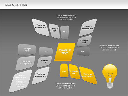 Idea Gráficos Concepto, Diapositiva 16, 00959, Formas — PoweredTemplate.com