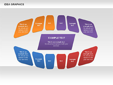 アイデアグラフィックコンセプト, スライド 7, 00959, 図形 — PoweredTemplate.com