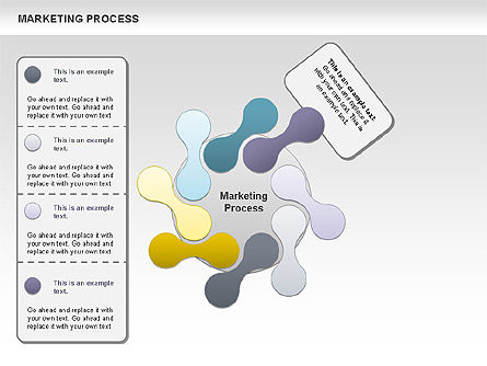 Diagrama del concepto del proceso de marketing, Diapositiva 12, 00961, Modelos de negocios — PoweredTemplate.com
