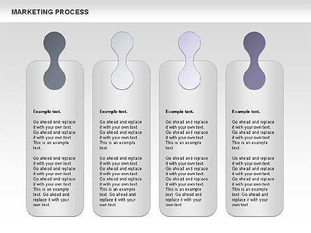 Marketing procesconcept diagram, Dia 13, 00961, Businessmodellen — PoweredTemplate.com